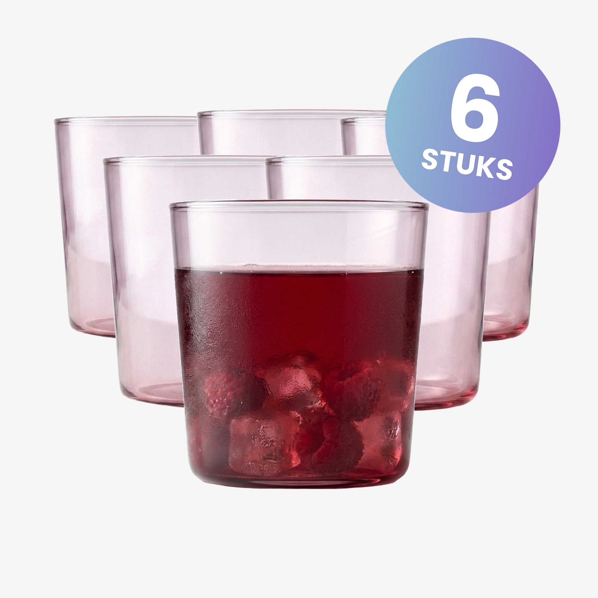 Onis Cidra Tumbler 37 Cl Roze - set van 6 glazen