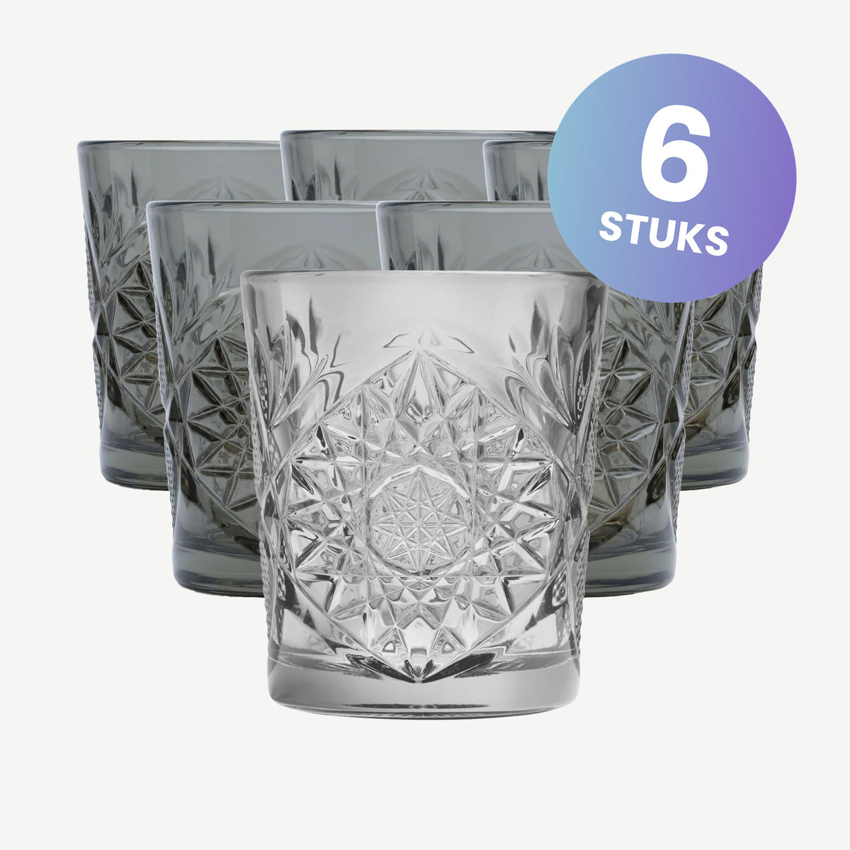 Onis Icon Tumbler 35 Cl Grijs - set van 6 glazen