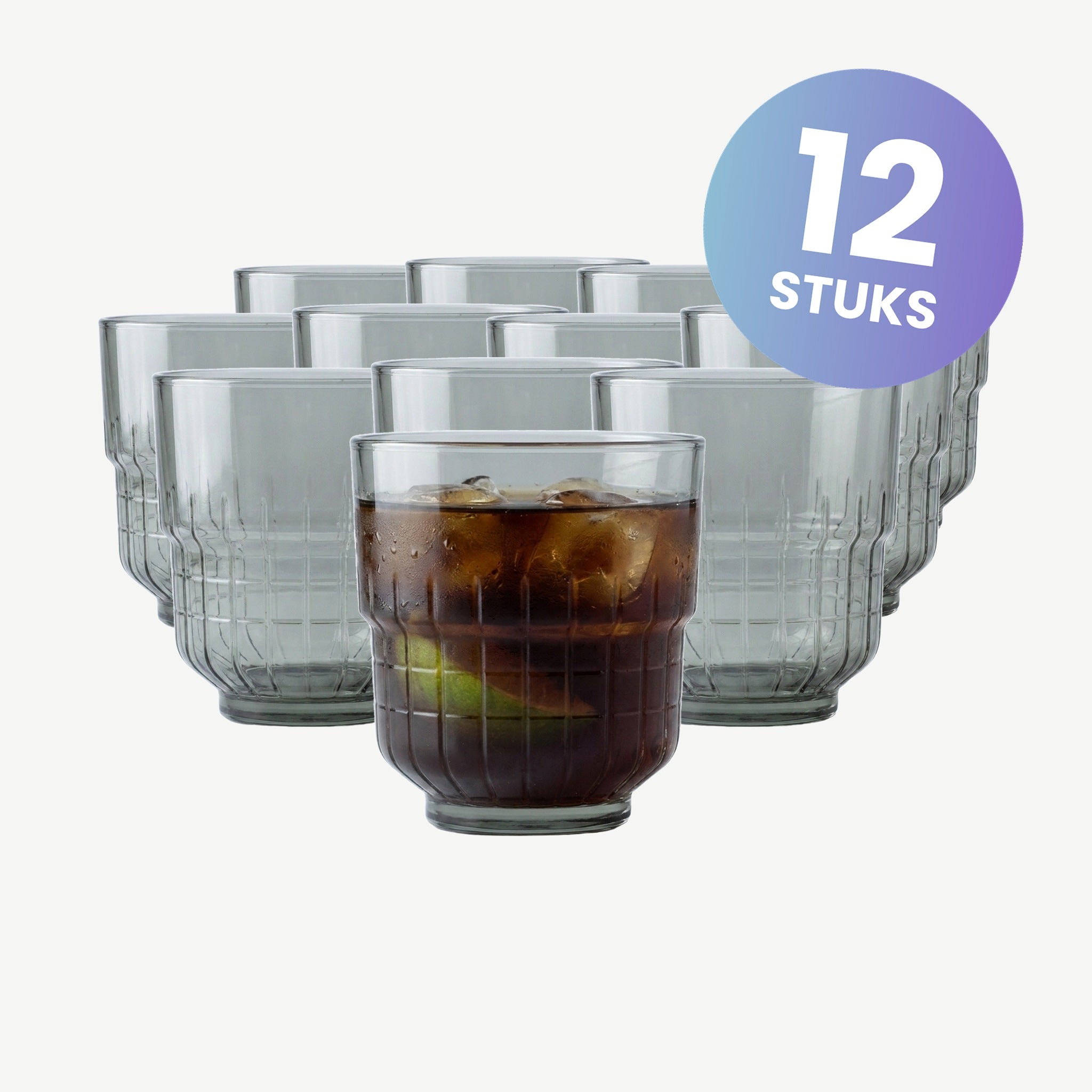 Onis Linq Tumbler 26,6 Cl Grijs - set van 12 glazen