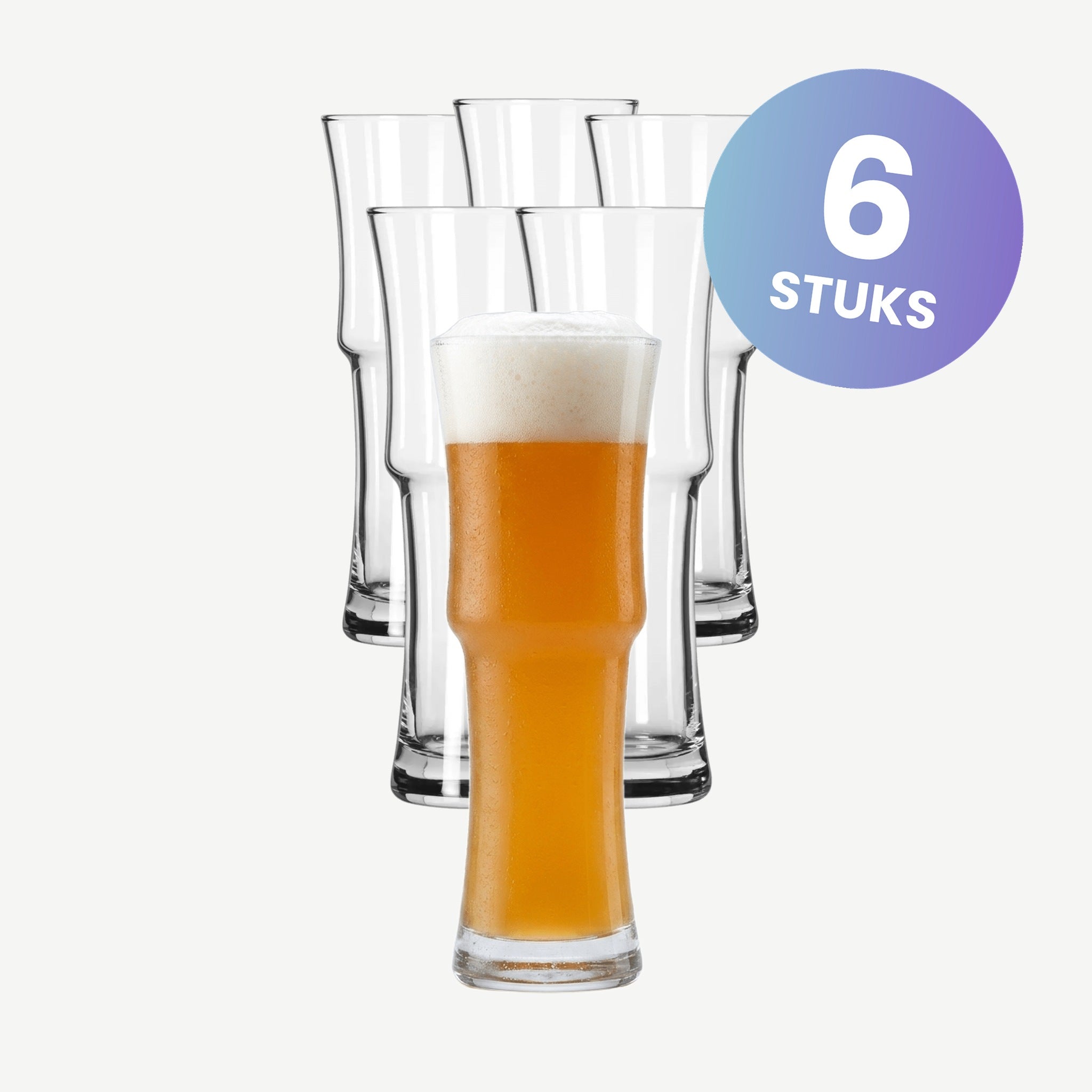 Onis Napoli Grande Bierglazen 45 Cl - set van 6 glazen