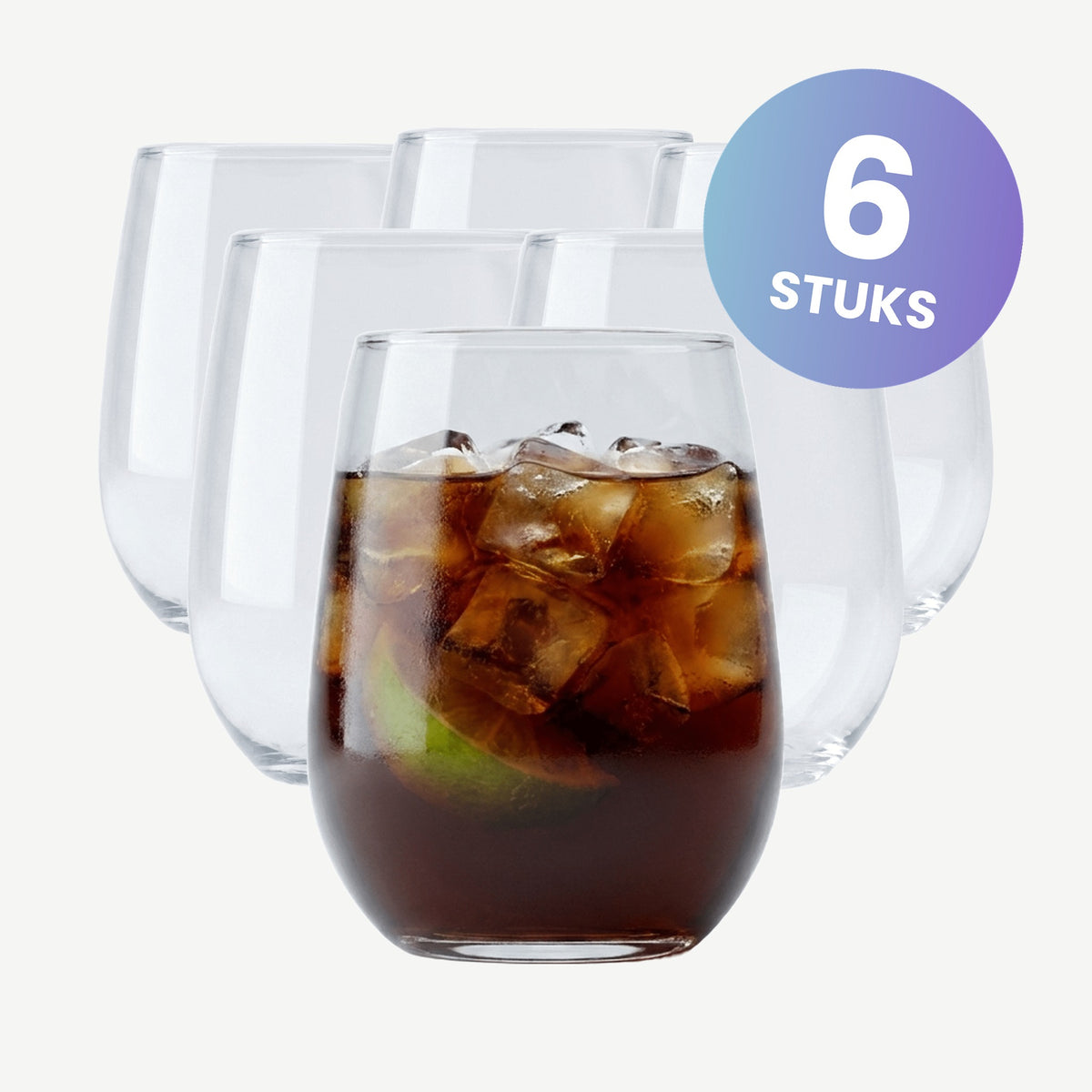 Onis Stemless Tumbler 50 Cl - set van 6 glazen
