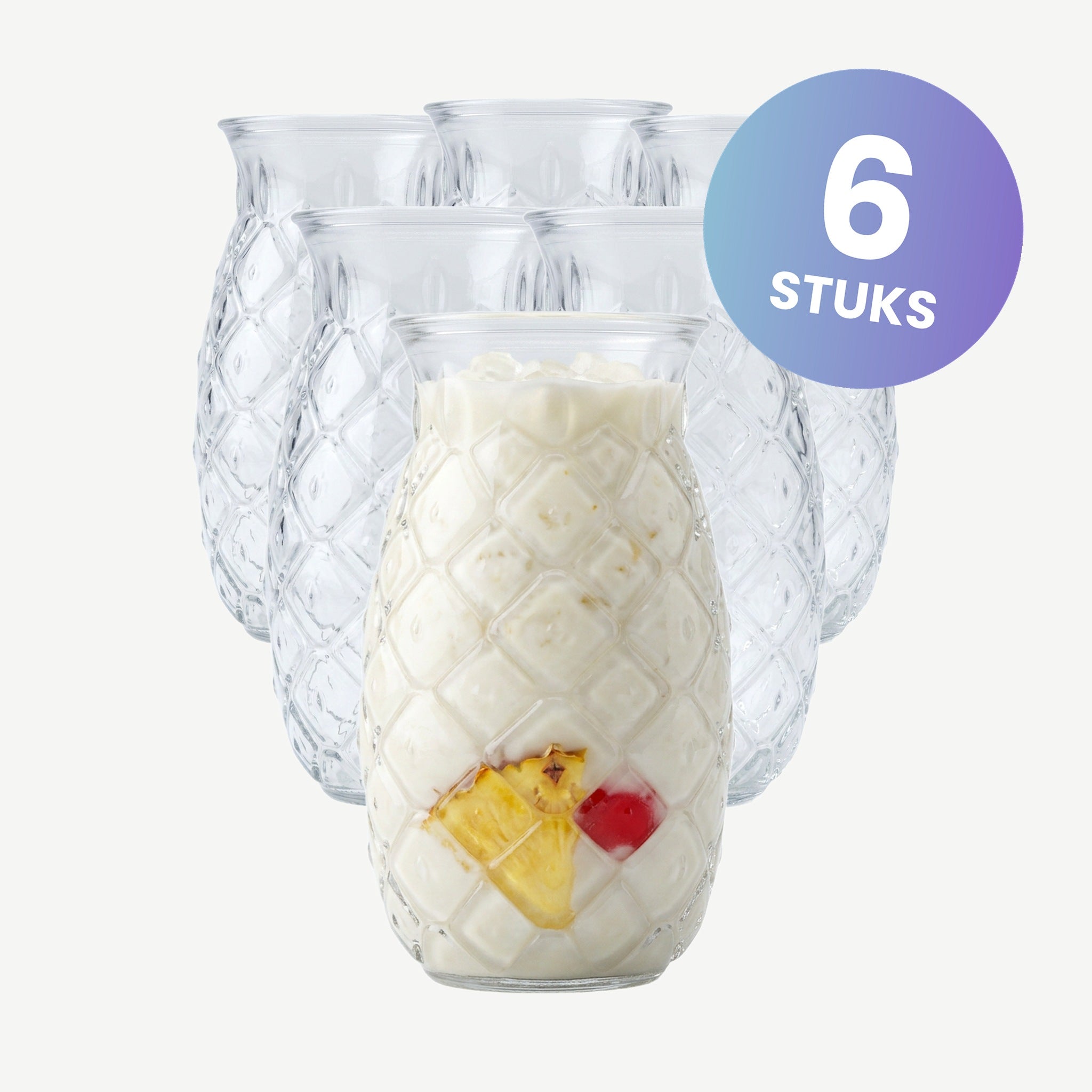 Onis Tiki Longdrinkglas 53 Cl Pineapple - set van 6 glazen
