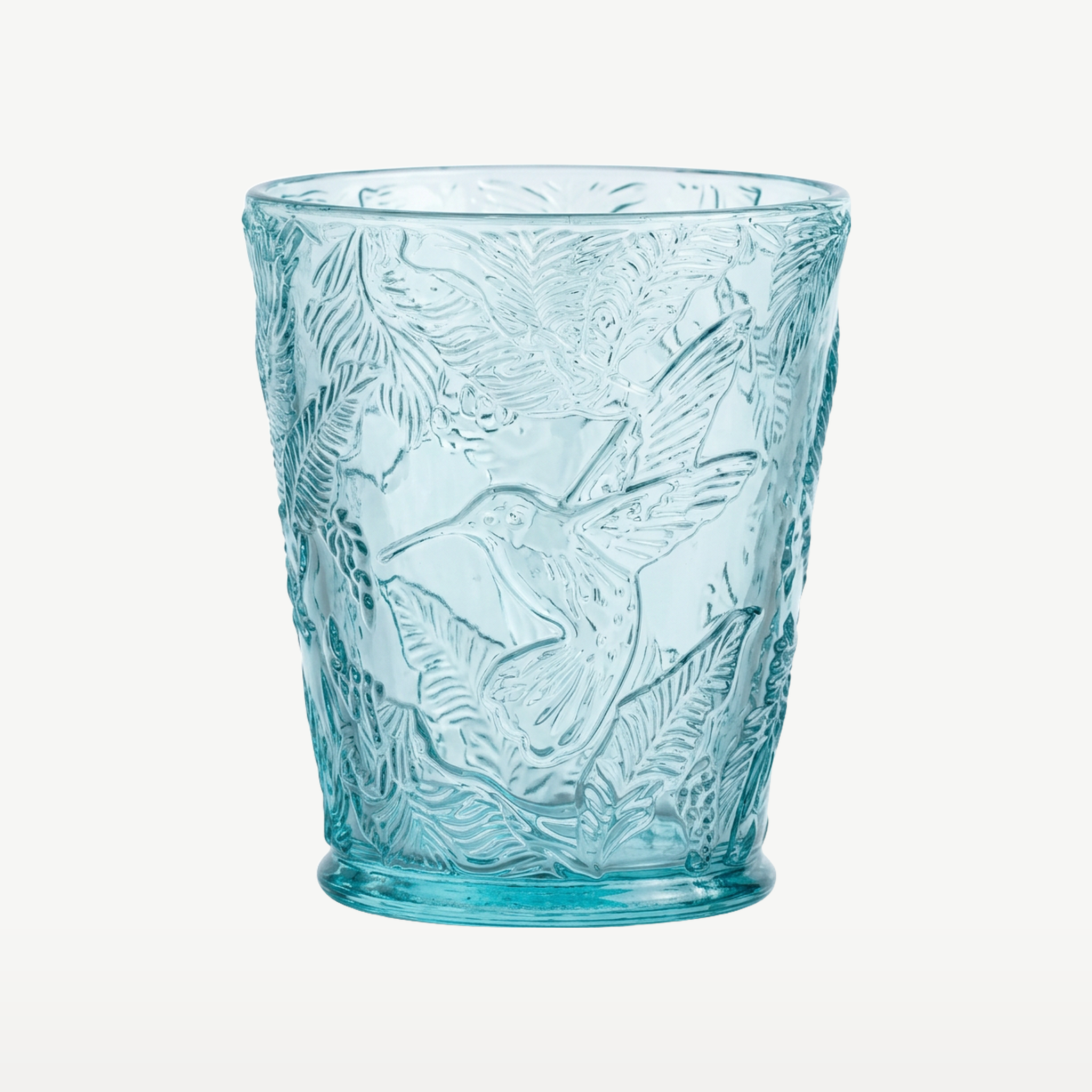 J-Line Waterglas Vogels Azuurblauw - Glazen.nl