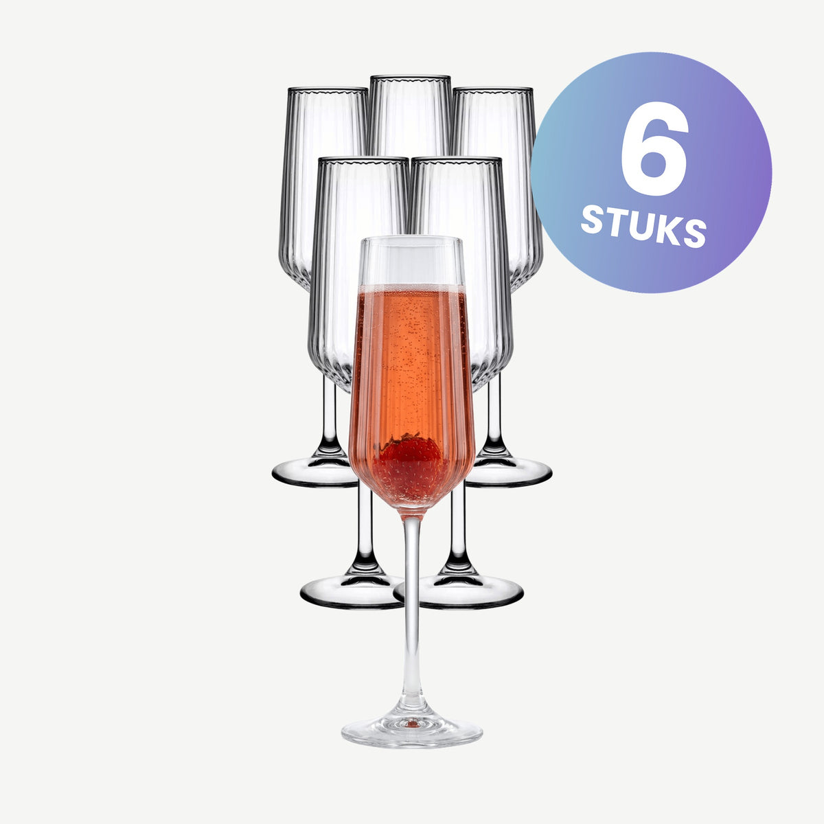 Pasabahce Allegra Focus Champagneglas 19.5 Cl - set van 6 glazen