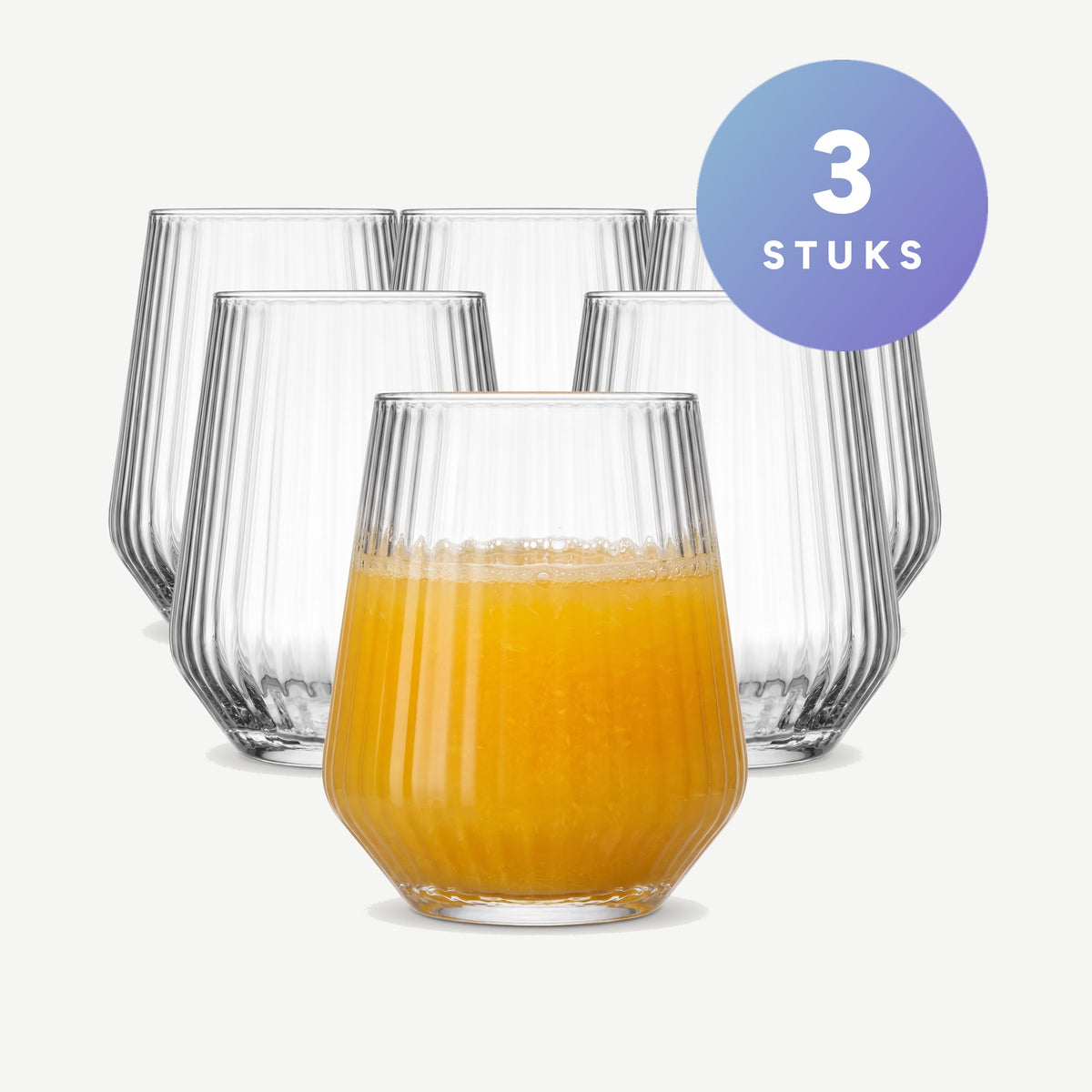 Pasabahce Allegra Focus Tumbler 42,5 Cl set van 3 glazen