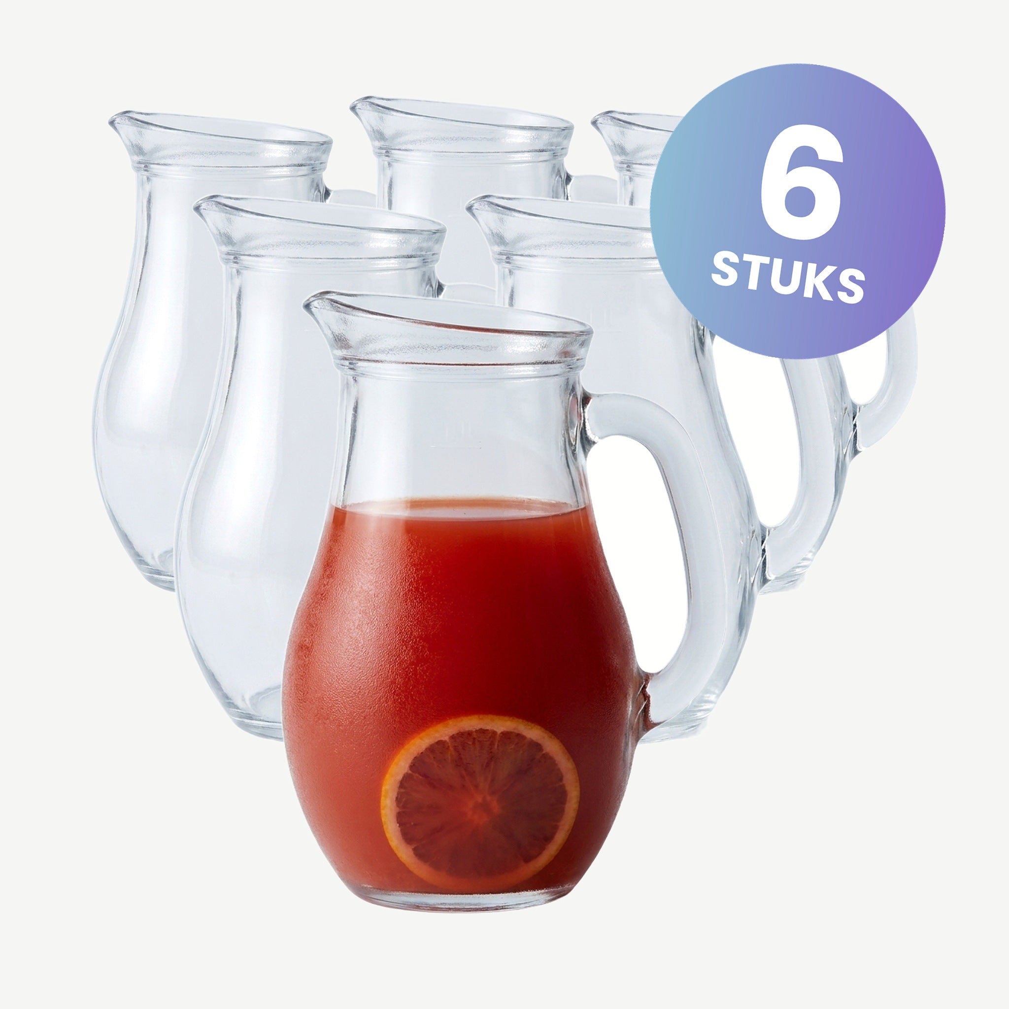 Pasabahce Banqueting Karaf 0,5 Liter - set van 6 glazen