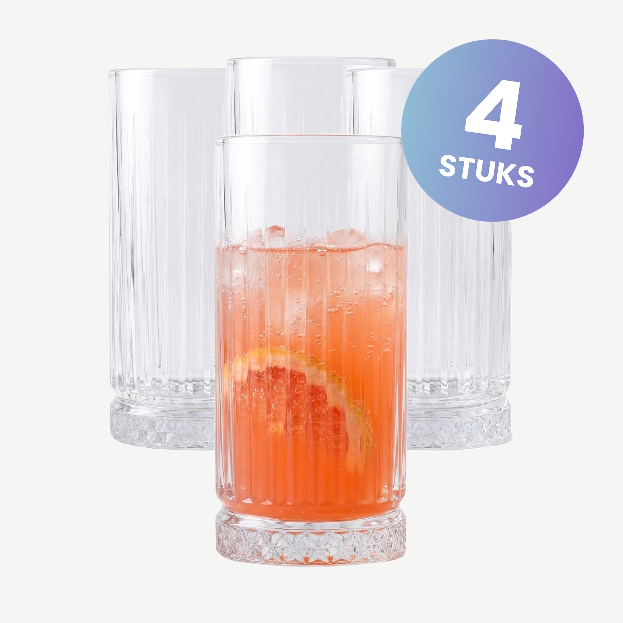 Pasabahce Elysia Longdrinkglas 28 Cl - set van 4 glazen