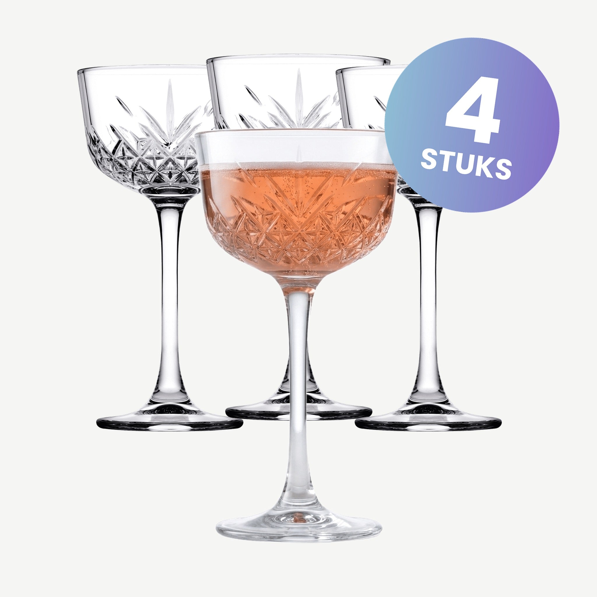 Pasabahce Timeless Champagneglas / Coupe 16 Cl - set van 4 glazen