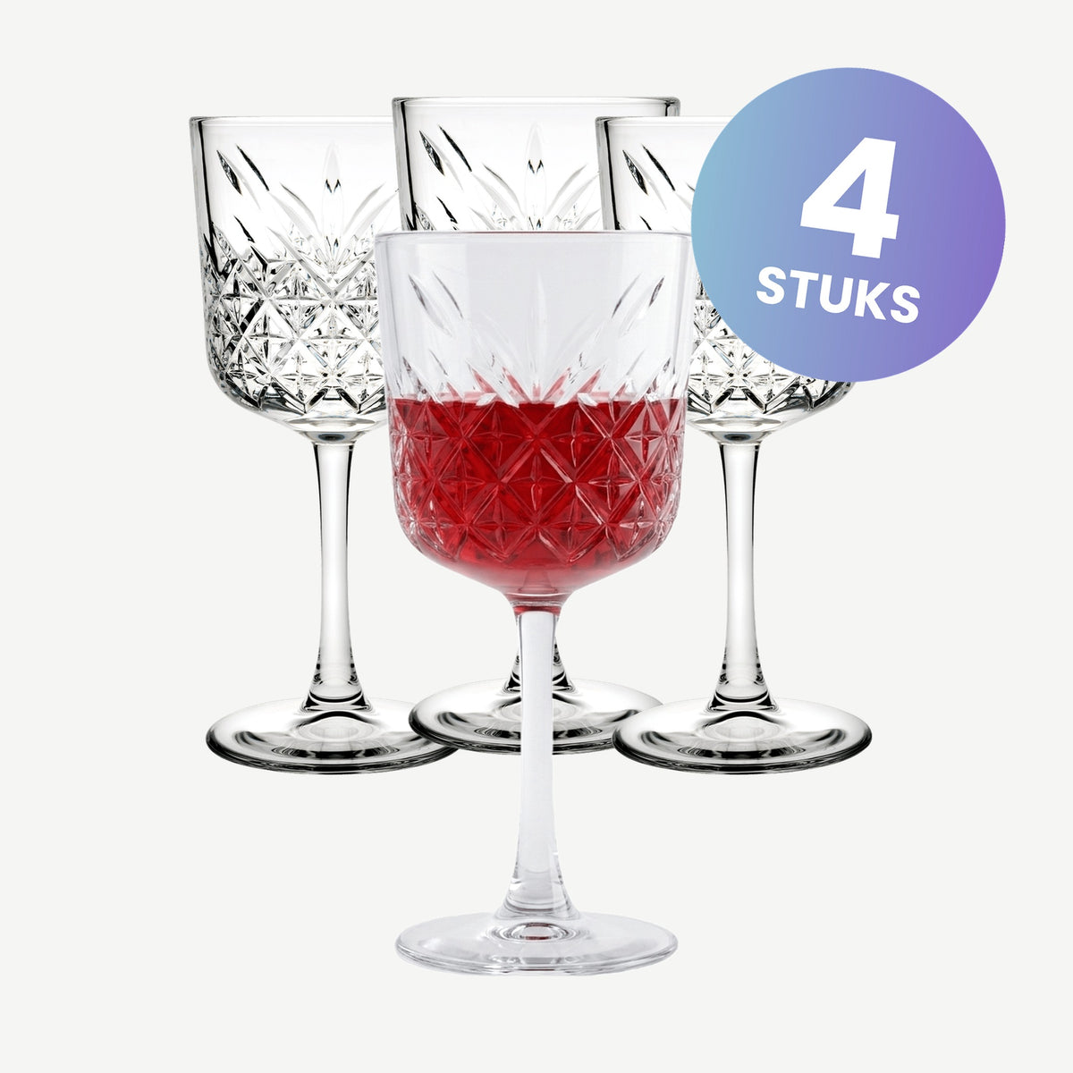 Pasabahce Timeless Wijnglas 33 Cl - set van 4 glazen