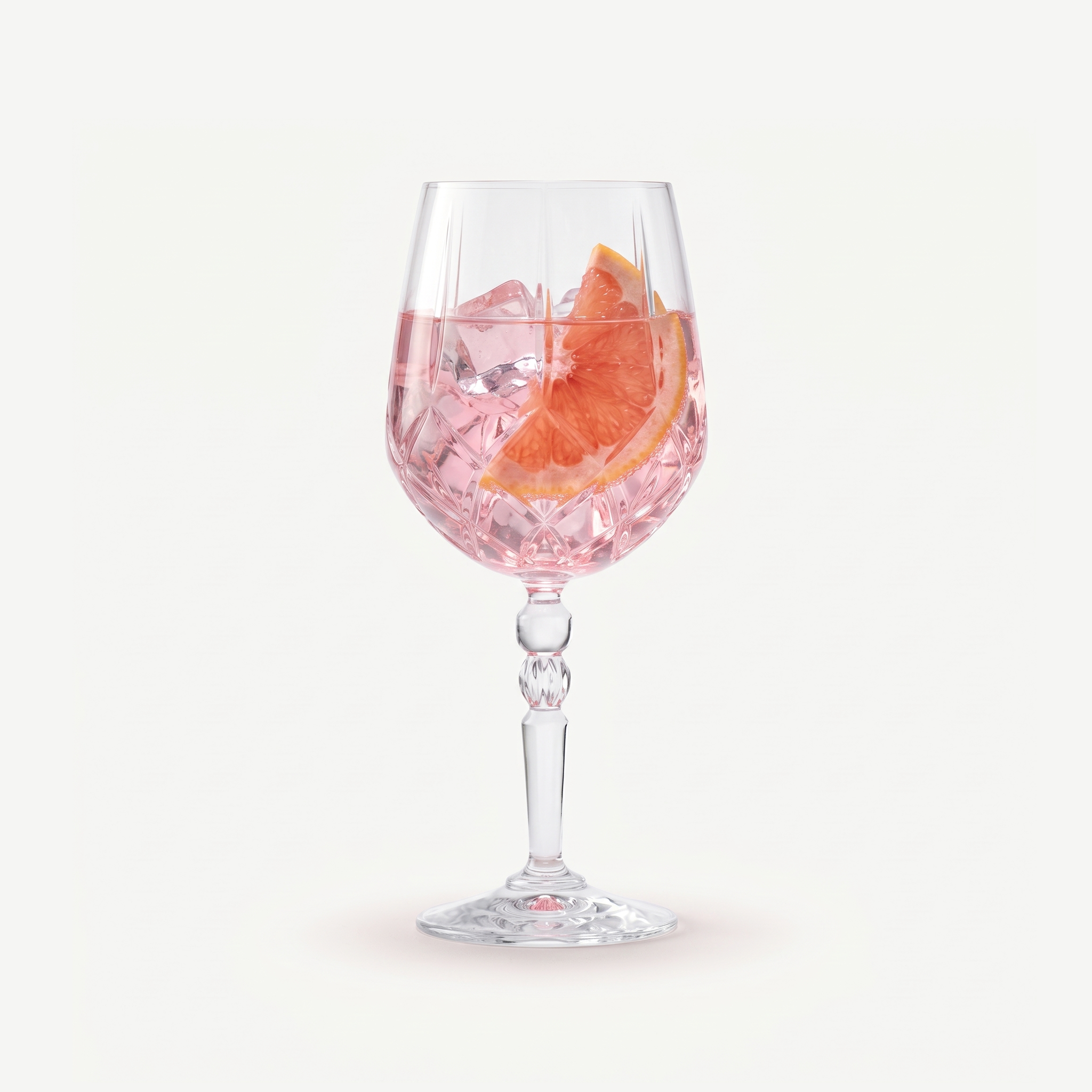 RCR Alkemist gin-tonicglas 67 cl gevuld met gin tonic met grapefruit