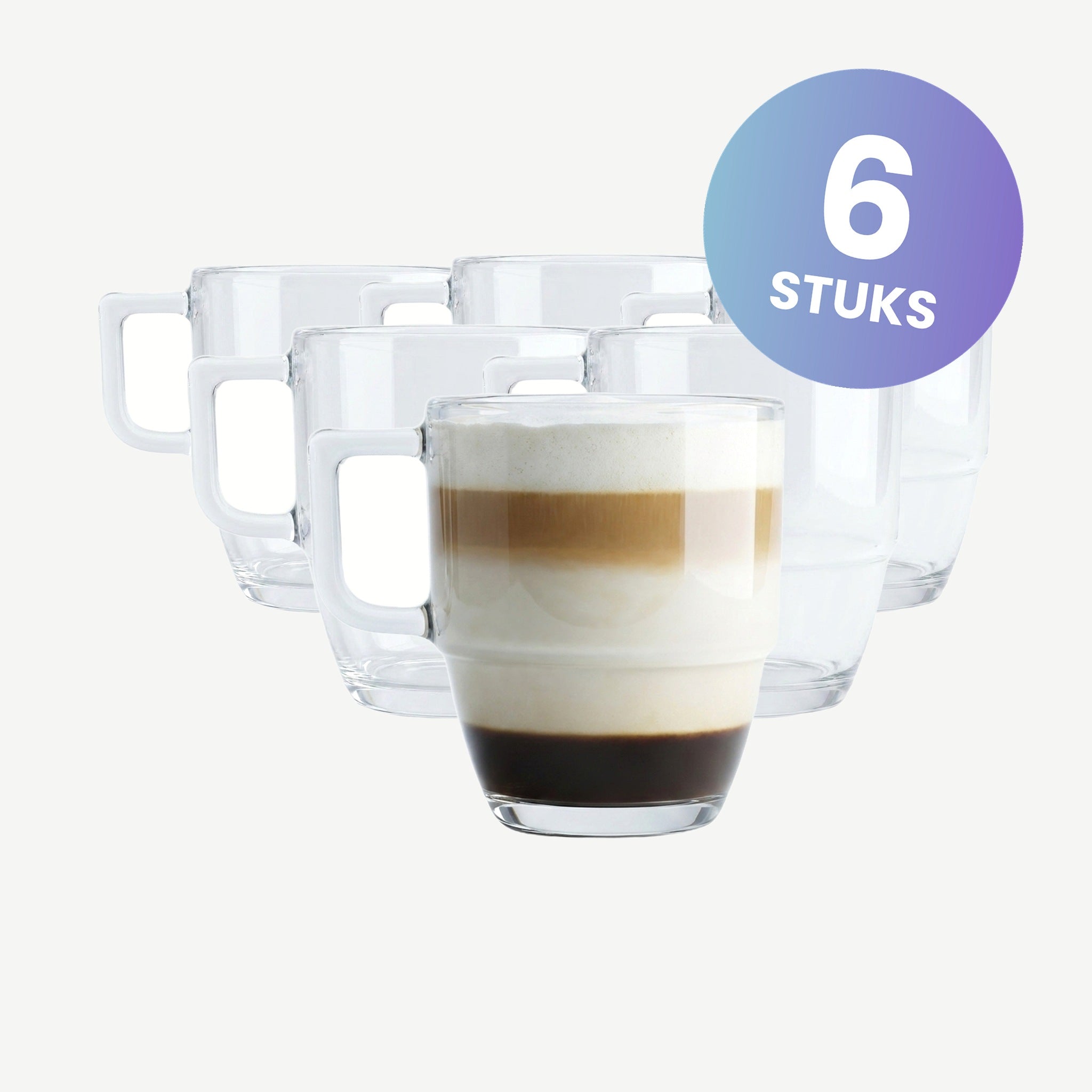 RCR Caffè Kop Staplebaar 35 CL - set van 6 glazen
