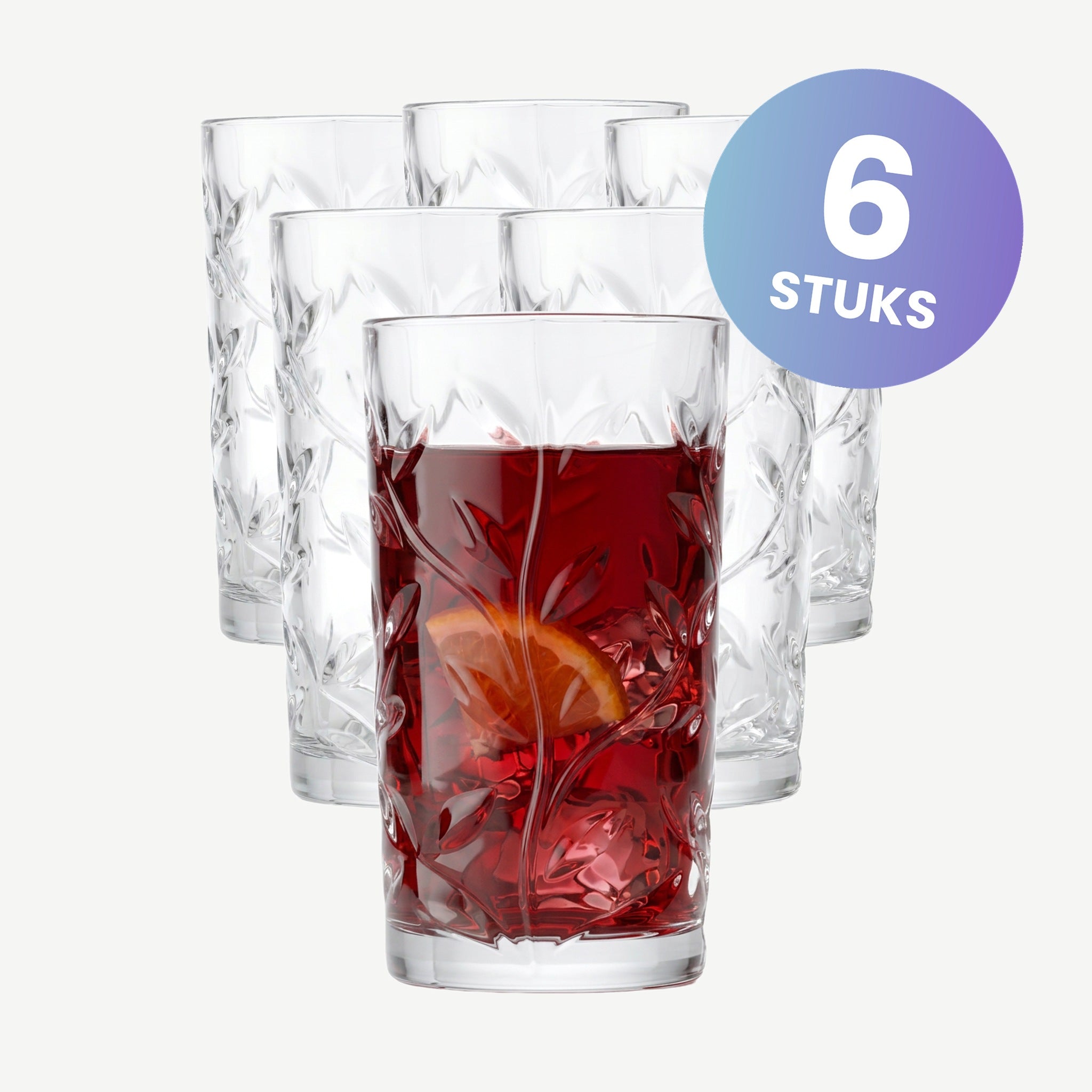 RCR Laurus Longdrinkglas 36 Cl - set van 6 glazen