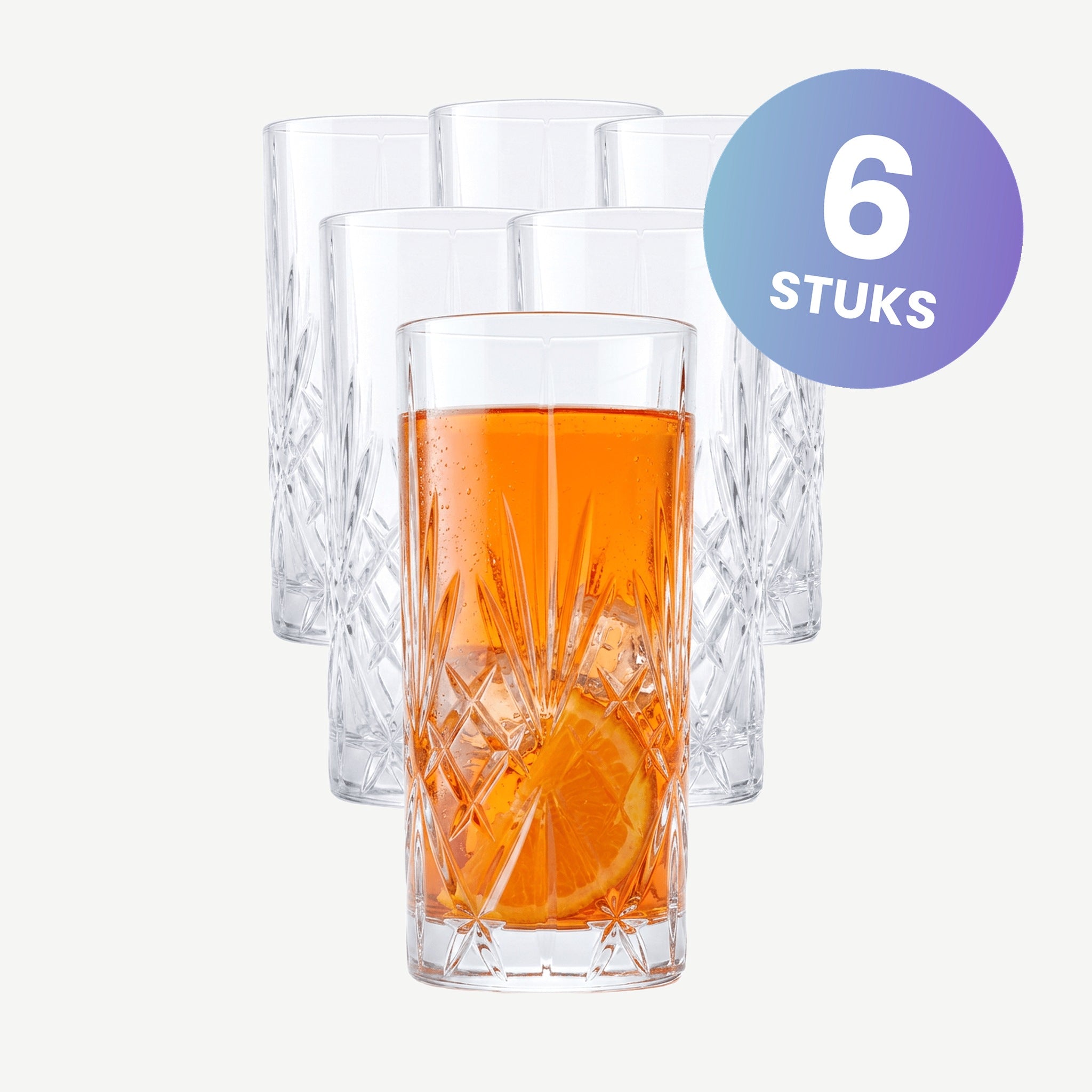 RCR Melodia Longdrinkglas 36 Cl - set van 6 glazen