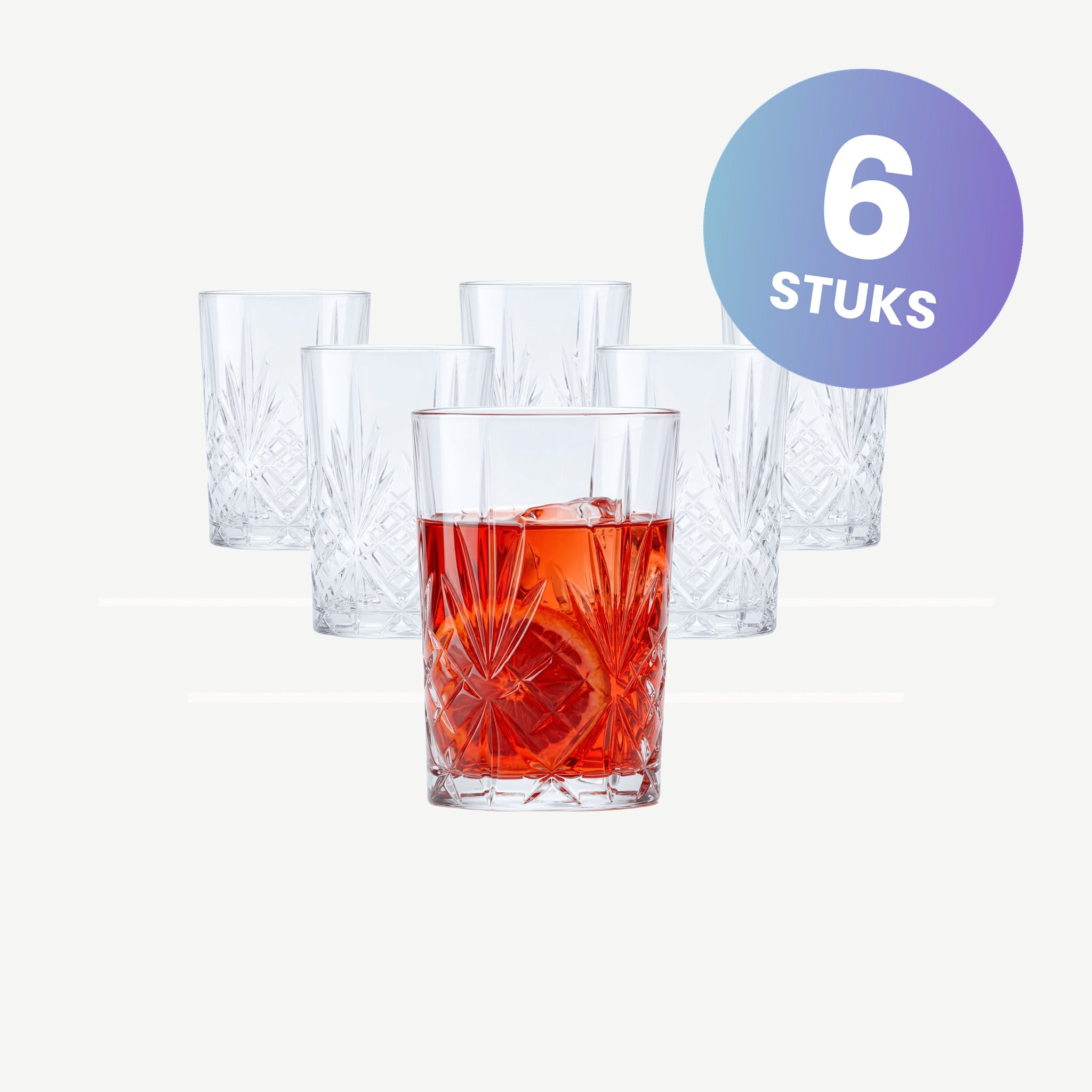 RCR Melodia Tumbler 25 Cl - set van 6 glazen
