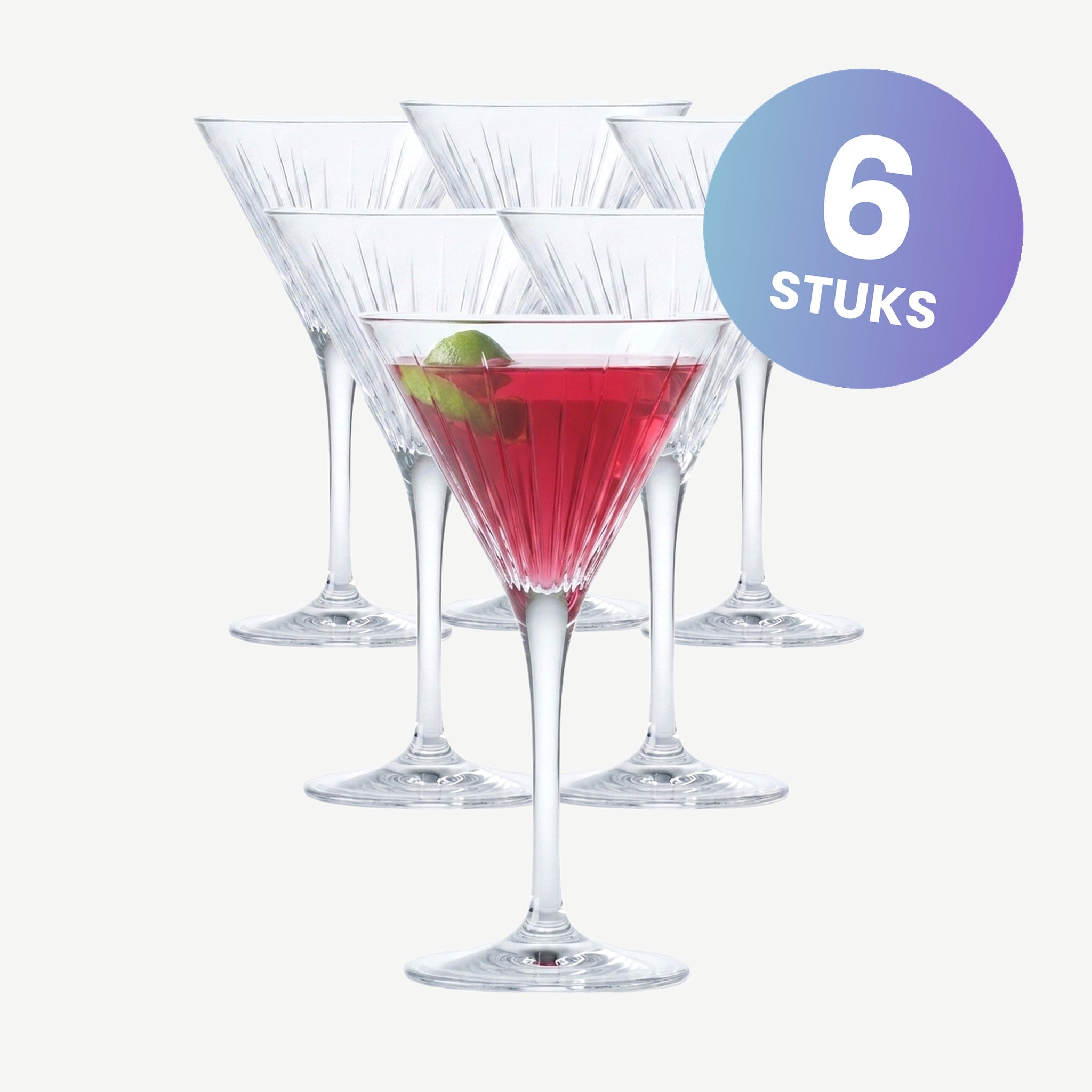 RCR Timeless Martiniglas 21 Cl - set van 6 glazen
