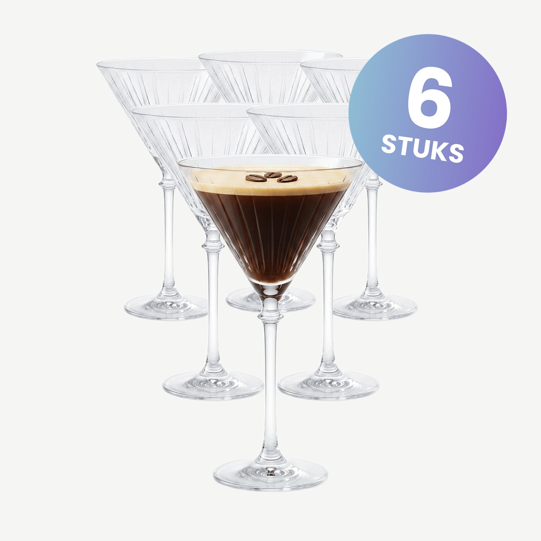 Royal Leerdam Bonheur Cocktails Martiniglas 25 Cl - set van 6 glazen