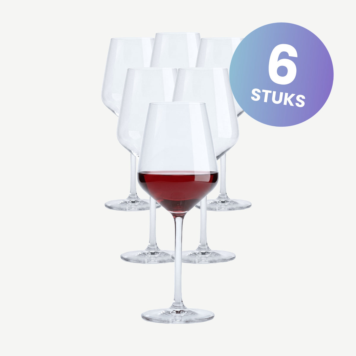 Royal Leerdam Carre Wijnglas 38 Cl - set van 6 glazen