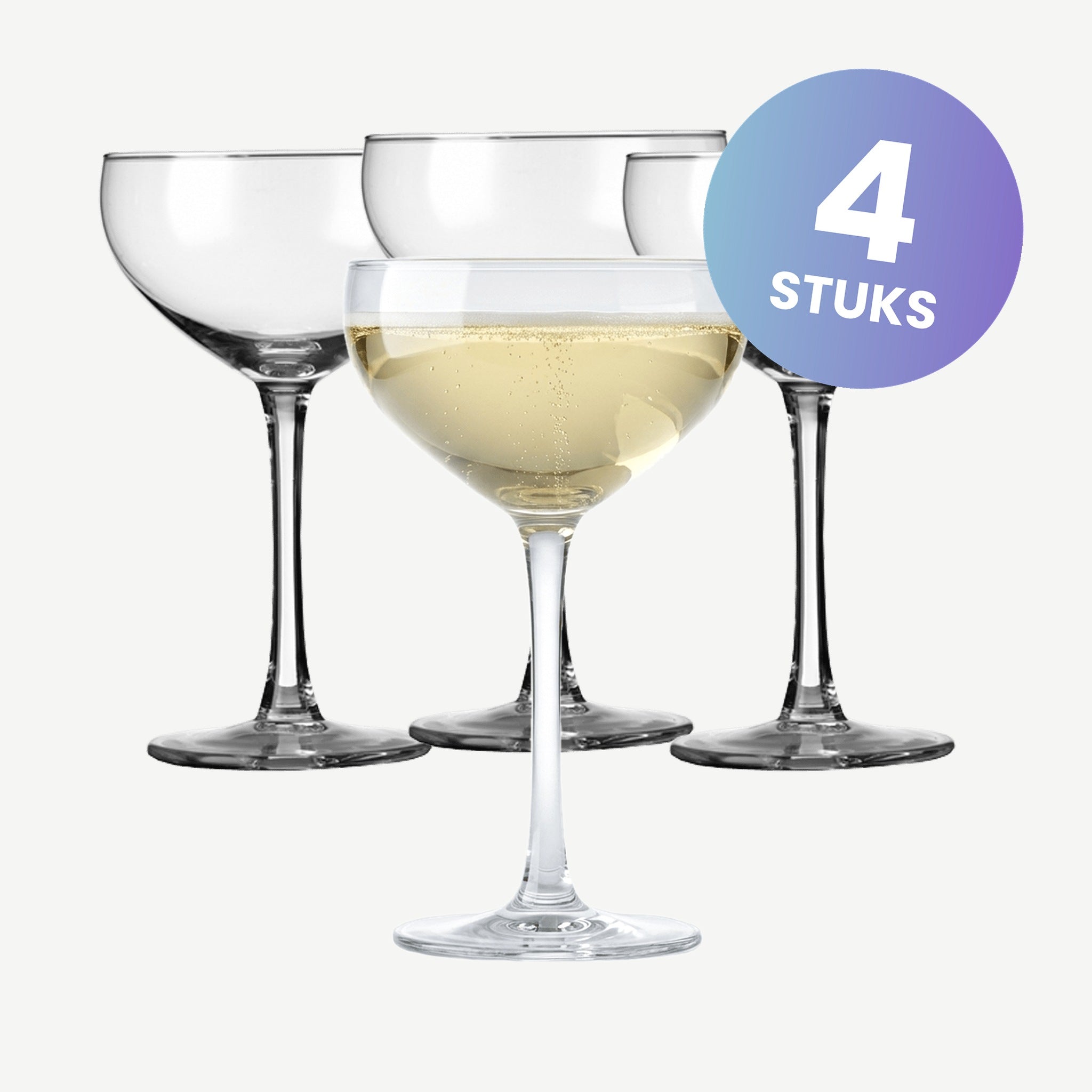 Royal Leerdam Cocktail Champagnecoup 24 Cl - set van 4 glazen