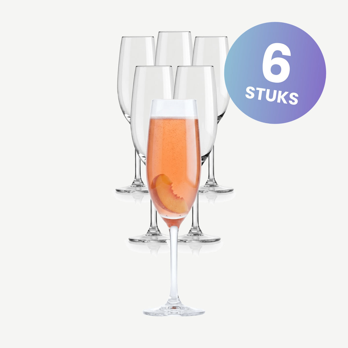 Royal Leerdam Esprit Champagneflute 21 Cl - set van 6 glazen