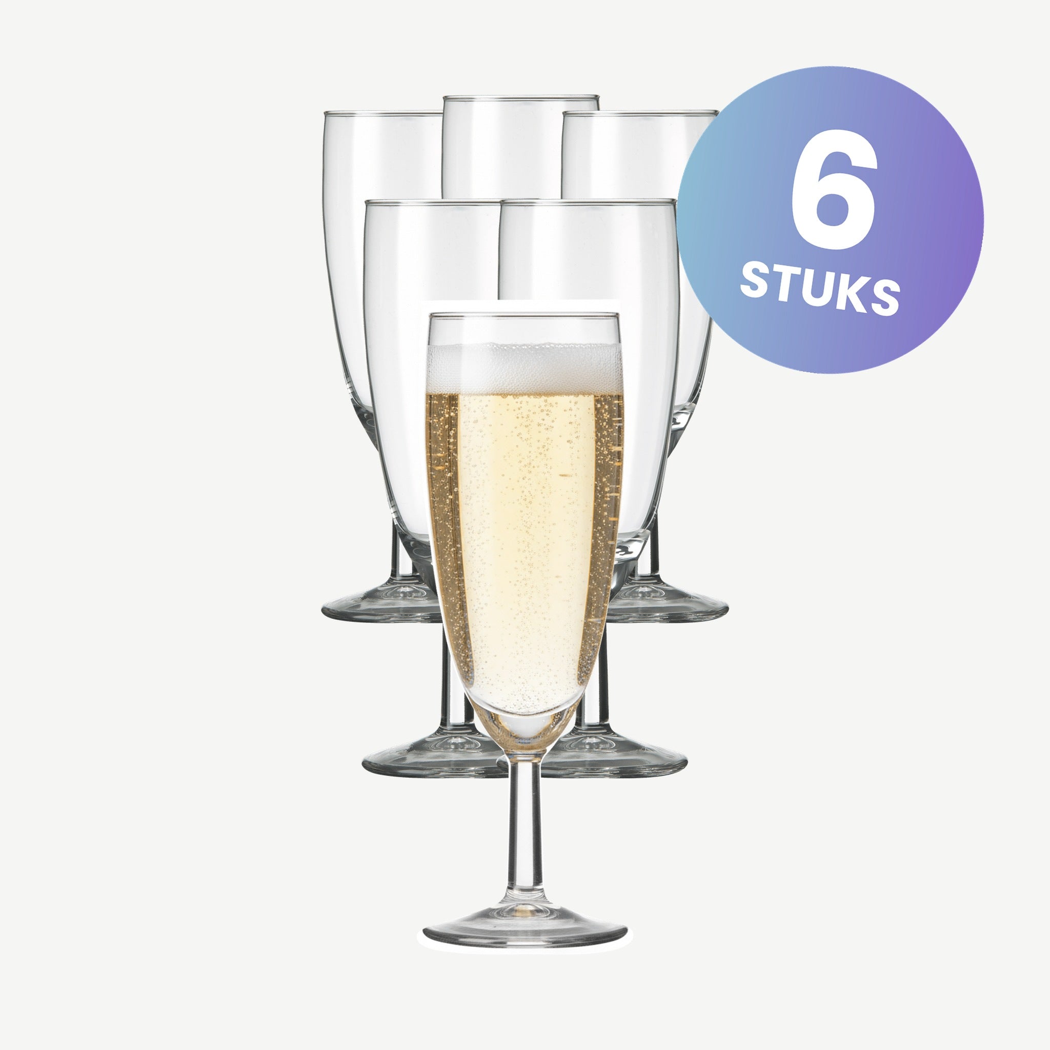 Royal Leerdam Gilde Champagneglas / Flute 16 Cl - set van 6 glazen