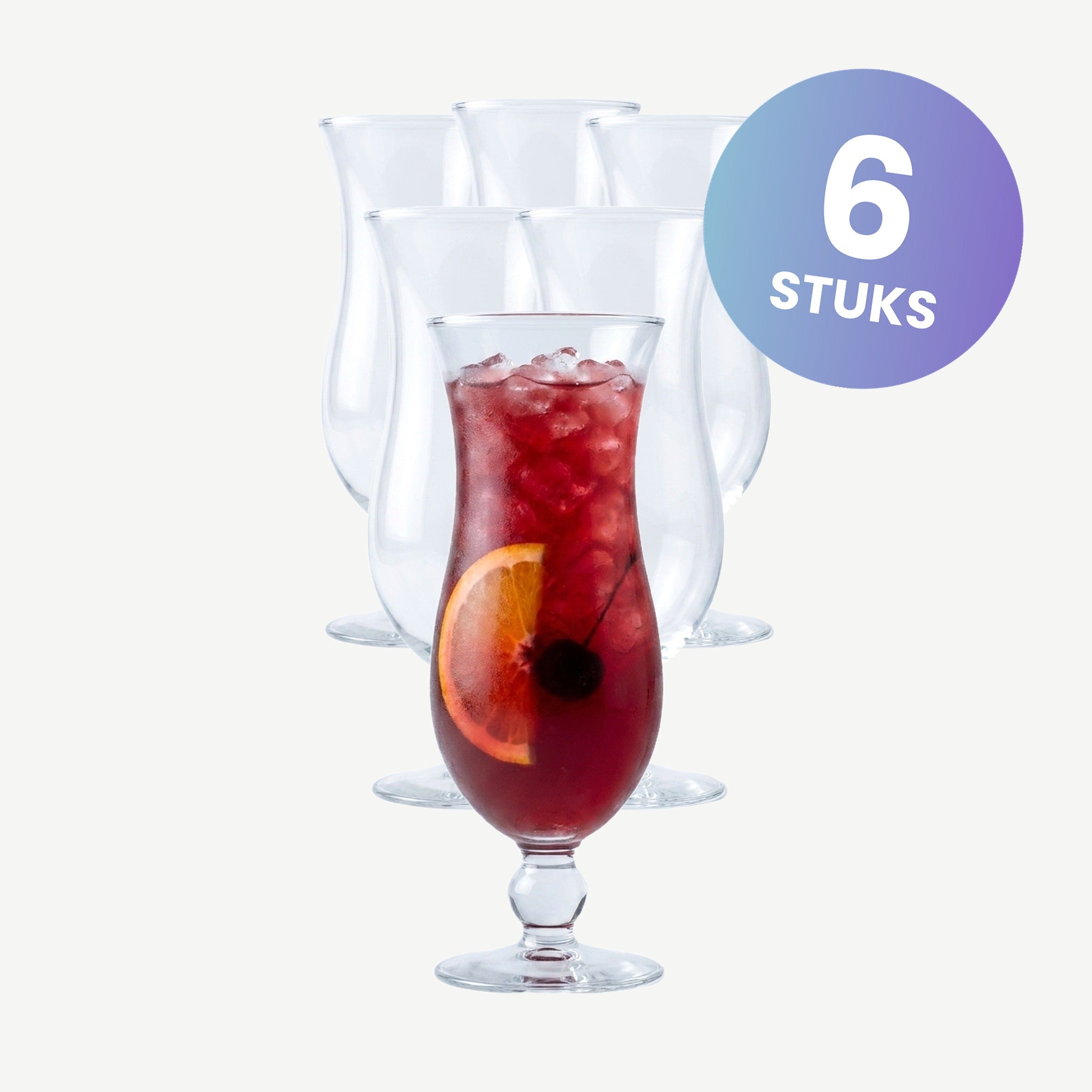 Royal Leerdam Hurricane Cocktailglas Op Voet 44 Cl - set van 6 glazen