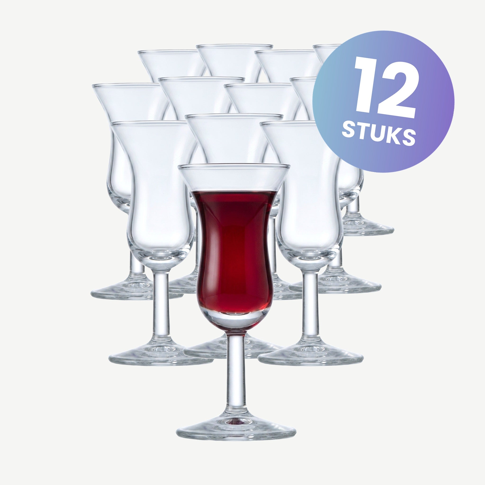 Royal Leerdam Intermezzo Borrelglas 5 Cl Oudhollandse Roemer - set van 12 glazen