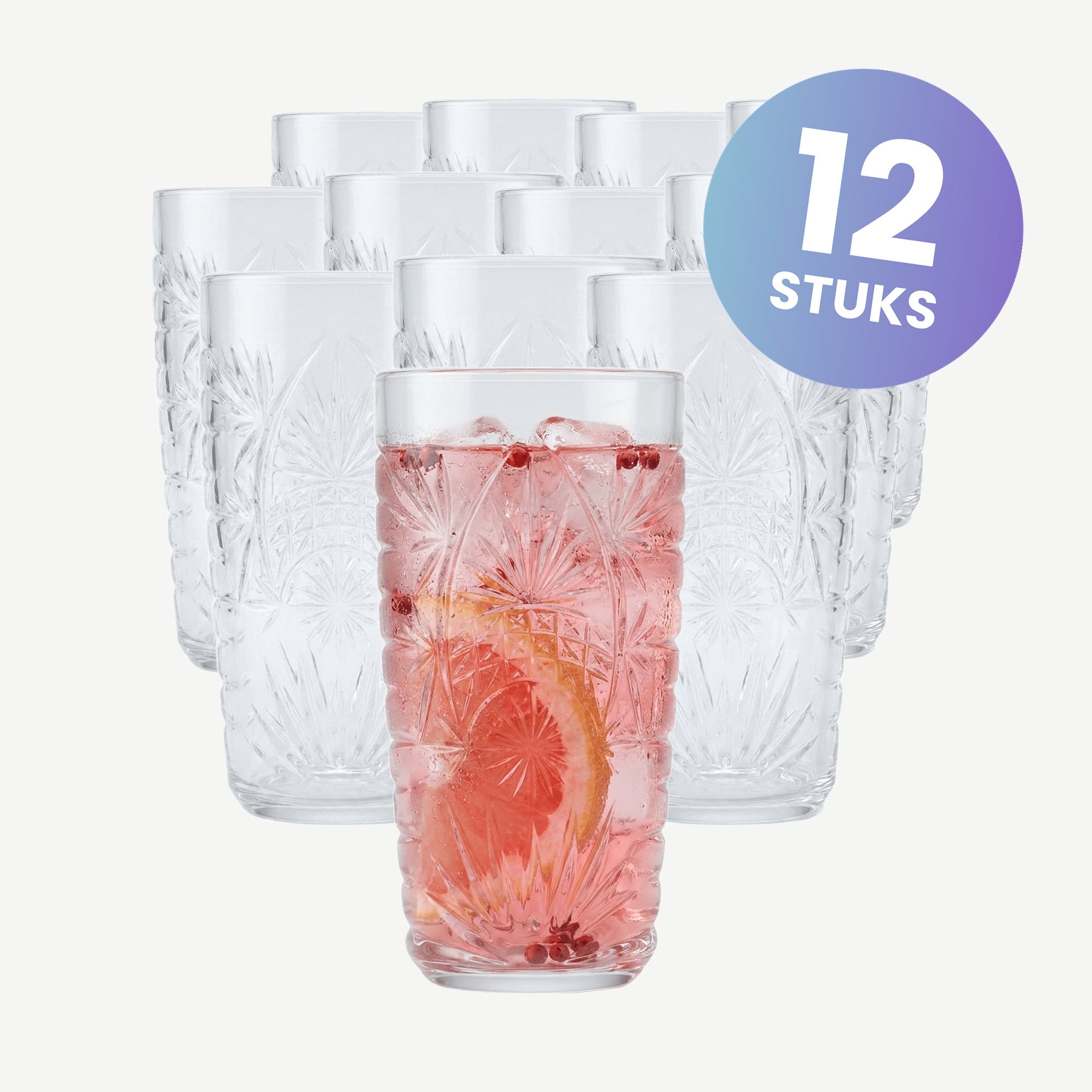 Royal Leerdam Starla Longdrinkglas 27 Cl - set van 12 glazen