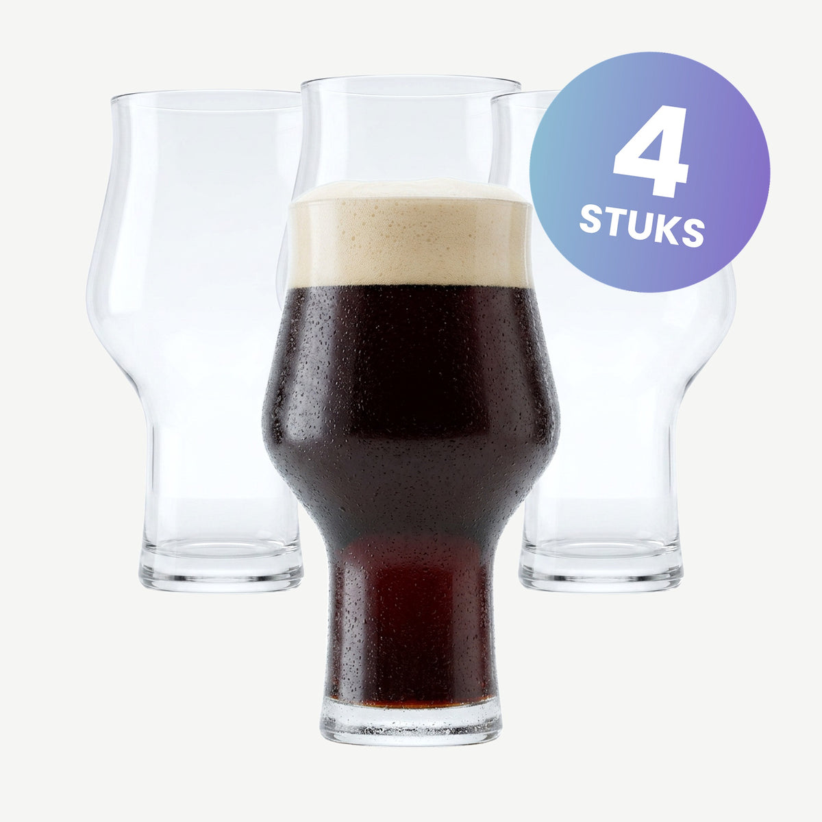Schott Zwiesel Beer Basic Stout Bierglas 30 Cl met Maatstreep - set van 4 glazen