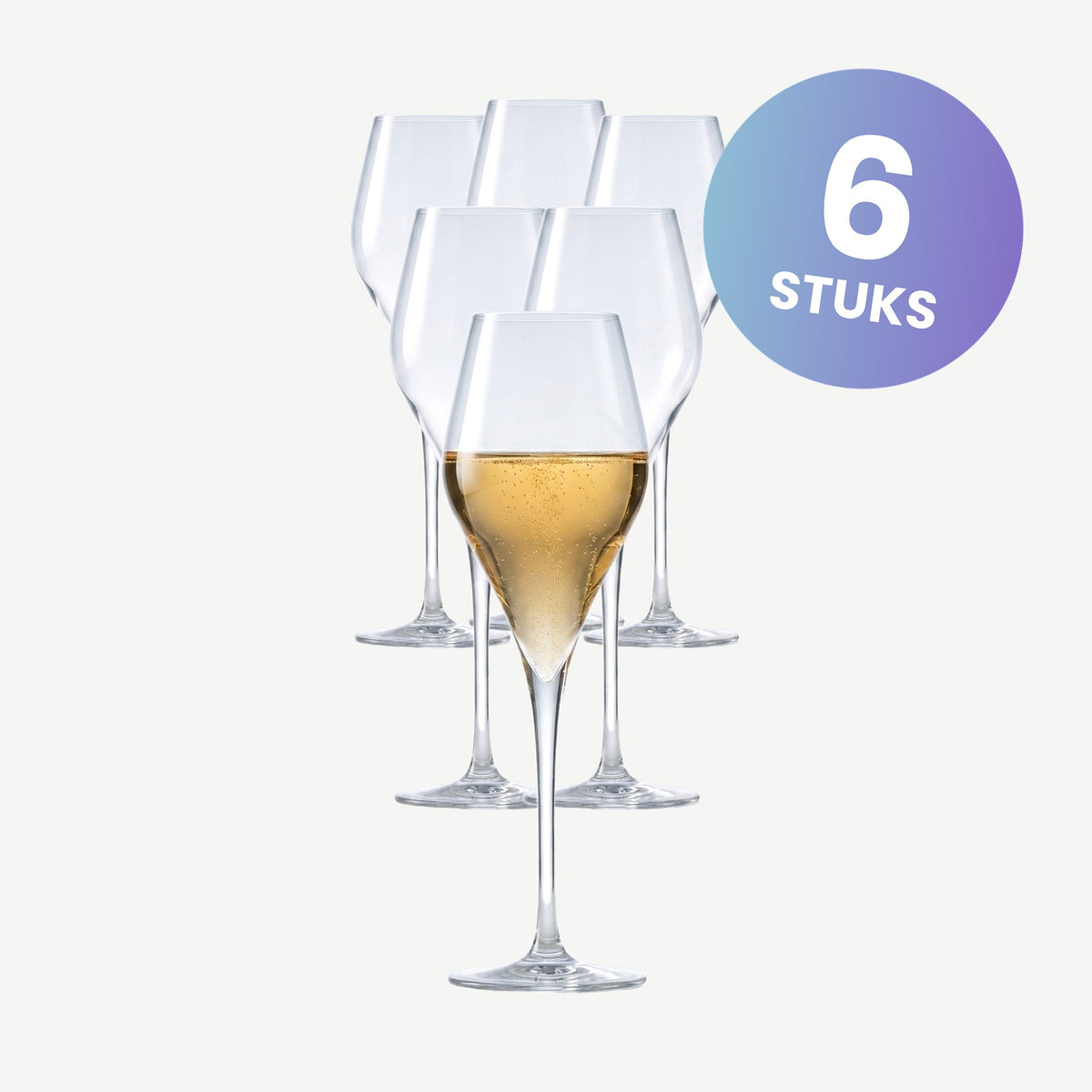 Schott Zwiesel Finesse Champagneglas 30 Cl met Mousseerpunt - set van 6 glazen