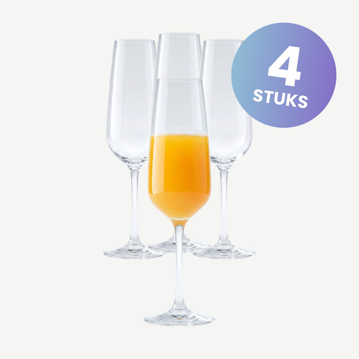 Schott Zwiesel Tulip Taste Champagneglas 28,3 Cl met Mousseerpunt - set van 4 glazen