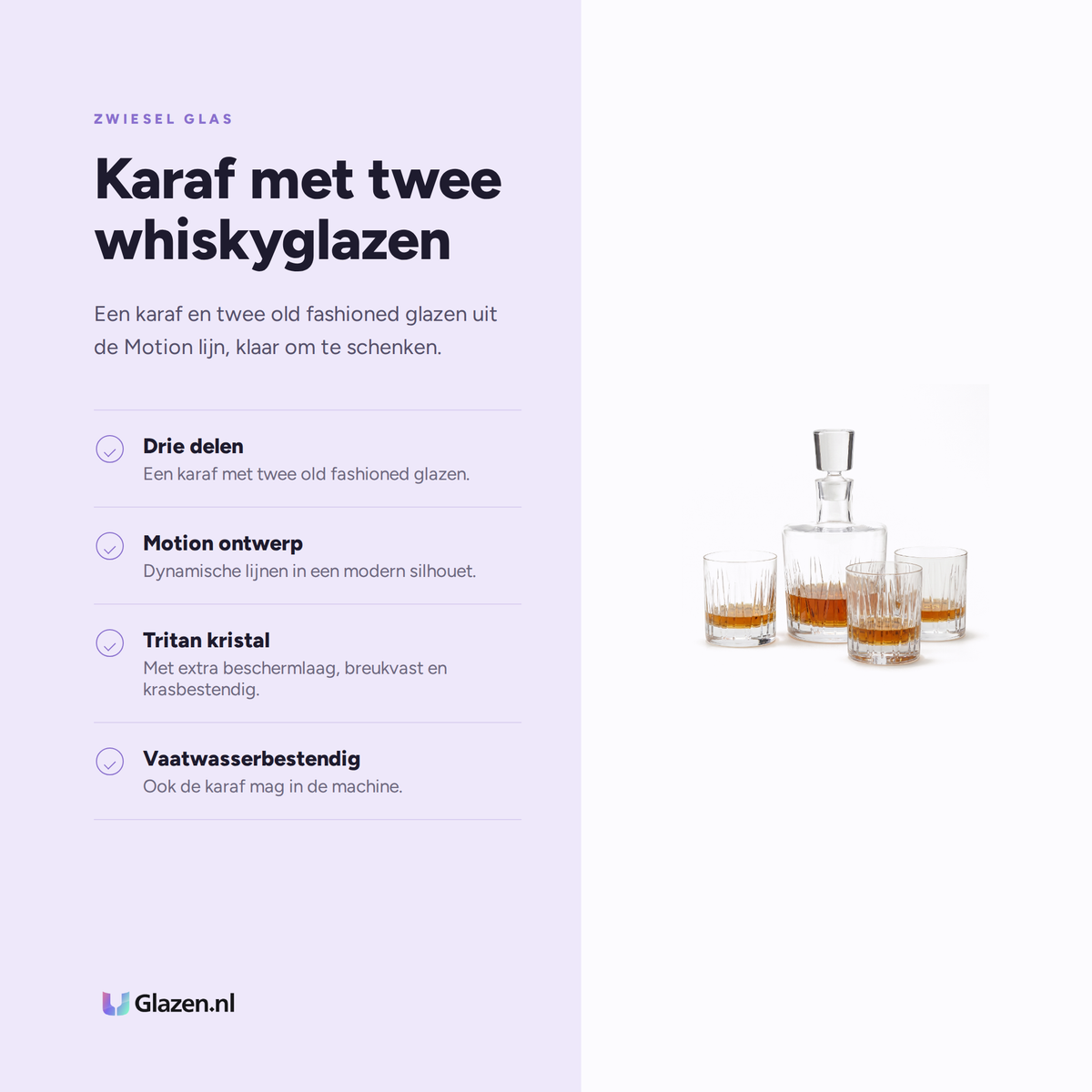 Zwiesel Glas Destille No. 2 Whiskyset eigenschappen