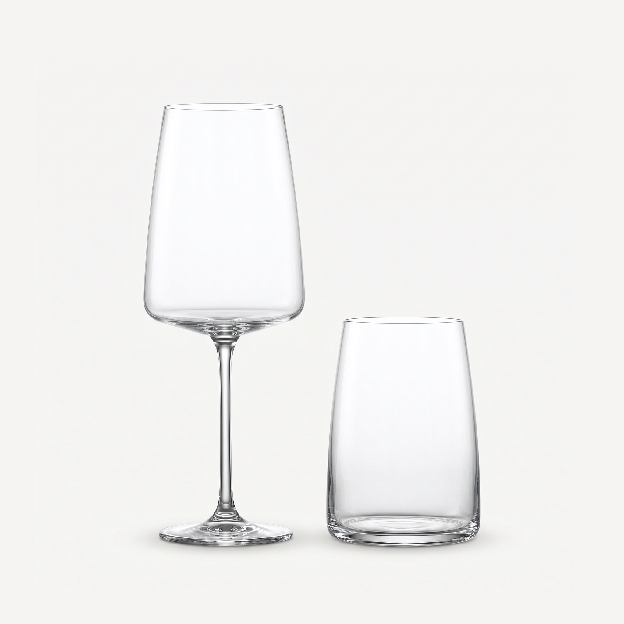 Zwiesel Glas Vivid Senses wijnglas en tumbler leeg